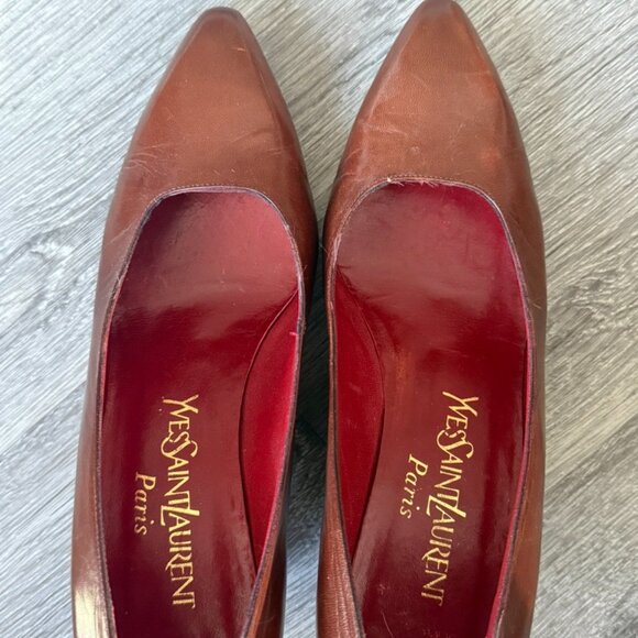 YVES SAINT LAURENT YSL Vintage Classic Pump Women's Heel Dress Shoes, 7.5 - Picture 2 of 8